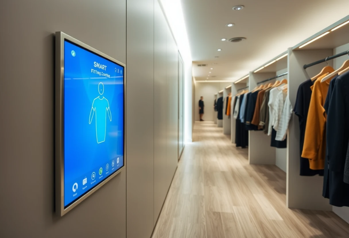 Smart fitting room with interactive display